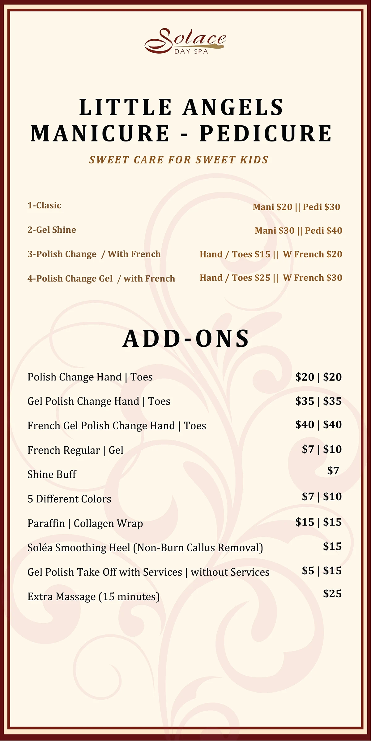 Little Angels Manicure - Pedicure